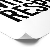 TWEE VROUWEN MET RESPECT - POSTER (Hoek)