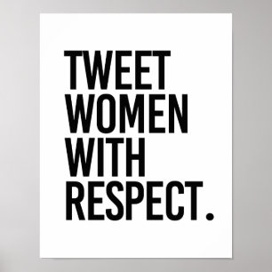 TWEE VROUWEN MET RESPECT - POSTER