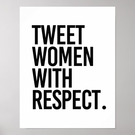 TWEE VROUWEN MET RESPECT - POSTER (Voorkant)