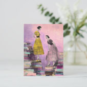 Twee vrouwen Mixed media collage Briefkaart (Staand voorkant)