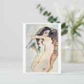 Twee vrouwen omarmen | Egon Schiele | Briefkaart (Staand voorkant)