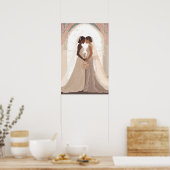 Twee vrouwen op het altaar poster (Keuken)