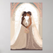 Twee vrouwen op het altaar poster (Voorkant)