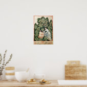 Twee vrouwen plukken sage uit 'Tacuinum' Poster (Keuken)