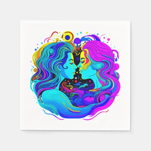 Twee vrouwen servet (Voorkant)