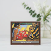 Twee vrouwen van Tahiti (wat is nieuwe Parau Api) Kaart (Staand voorkant)