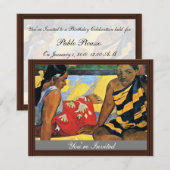 Twee vrouwen van Tahiti (wat is nieuwe Parau Api) Kaart (Voorkant / Achterkant)