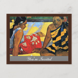 Twee vrouwen van Tahiti (wat is nieuwe Parau Api) Kaart