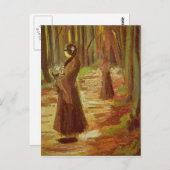Twee vrouwen van Vincent van Gogh Briefkaart (Voorkant / Achterkant)