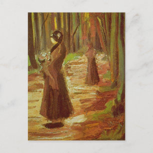 Twee vrouwen van Vincent van Gogh Briefkaart