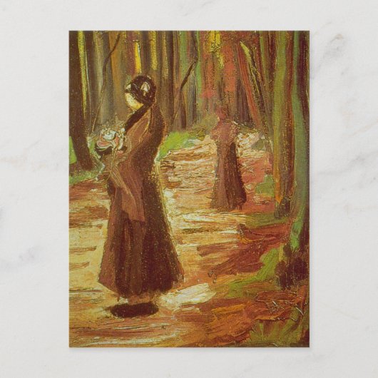 Twee vrouwen van Vincent van Gogh Briefkaart (Voorkant)