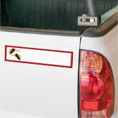 Twee vuilnisbakken met flames bumpersticker (Op Truck)