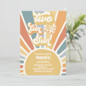 Twee vun in de zondag van de zonneschijn op de twe kaart (Staand voorkant)