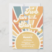 Twee vun in de zondag van de zonneschijn op de twe kaart (Voorkant)