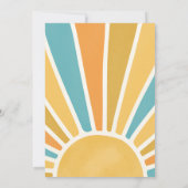 Twee vun in zonnescherm 2e verjaardag blauwe stral kaart (Achterkant)