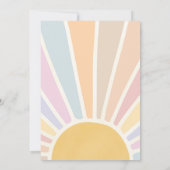 Twee vun in zonnescherm 2e verjaardag Roze stralen Kaart (Achterkant)