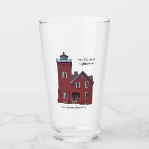 Twee vuurtoren glas