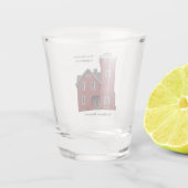 Twee vuurtoren van Harbors Shot Glas (Achterkant)