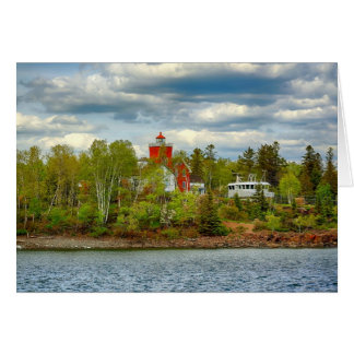 Twee vuurtoren van Harbors (zomer)