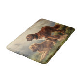 Twee waakzame honden badmat (Gekanteld)