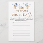 Twee waarheden en een leugenjongen Teddy Bear Baby (Voorkant)