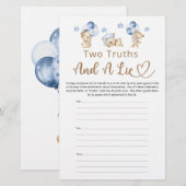 Twee waarheden en een leugenjongen Teddy Bear Baby (Voorkant / Achterkant)