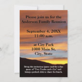 Twee waarheden en een leugenspel | Familiereünie z Kaart (Achterkant)