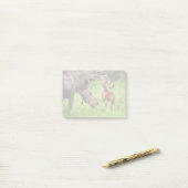 Twee waarschuwingsmama's en Baby Post-it® Notes (Op bureau)