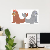 Twee Walrussen Poster (Thuiskantoor)