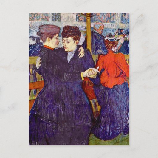 Twee Waltzers van Toulouse-Lautrec Briefkaart (Voorkant)