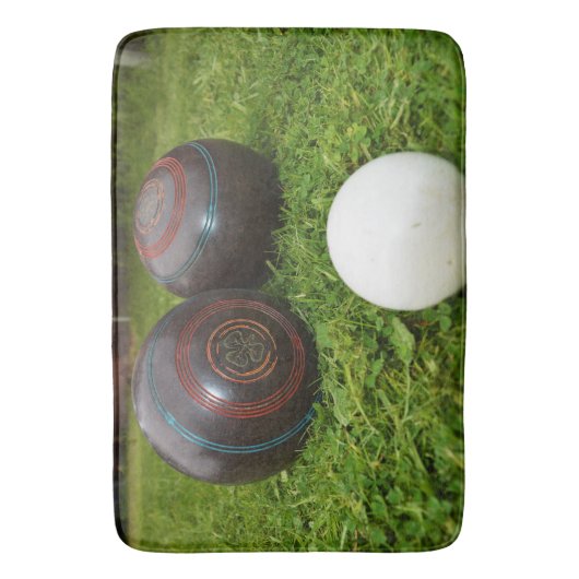 twee  wandelbalken en Jack, Badmat (Voorkant Verticaal)