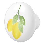 Twee Waterverf Lemons Keramische Knop (Rechts)