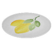 Twee Waterverf Lemons Snijplank (Hoek)