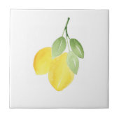Twee Waterverf Lemons Tegeltje (Voorkant)