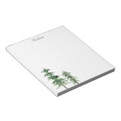 Twee Waterverf pijnbomen Notitieblok (Schuin)