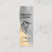 Twee Waterverf toon geborsteld | Haarstylist-picto Mini Visitekaartje (Voorkant)