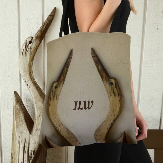 Twee Weatherons met Initialen Kustal Tote Bag
