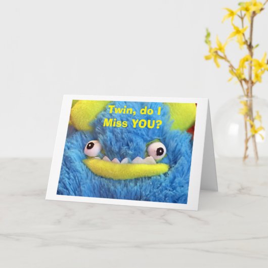 TWEE WEET IK DAT JE MONSTER ZEGT: "JA IK DOE" KAART (Gele Bloem)