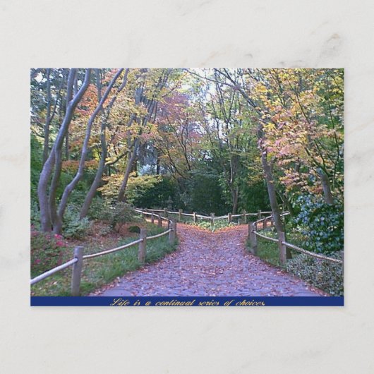 Twee wegen briefkaart (Voorkant)