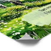 Twee wegen die in een bos uiteenlopen, poster (Hoek)