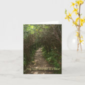 Twee wegen liepen uiteen in een houten zomerkaart kaart (Gele Bloem)