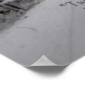 Twee wegen lopen uiteen in een bos poster (Hoek)