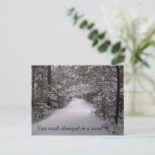 Twee wegen lopen uiteen in een briefkaart van de h (Staand voorkant)