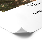 Twee wegen lopen uiteen in een houten Poster versi (Hoek)