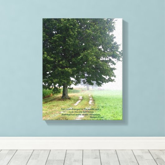 Twee wegen verdeeld Canvas (Insitu (Houten vloer))