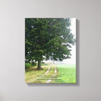 Twee wegen verdeeld Canvas