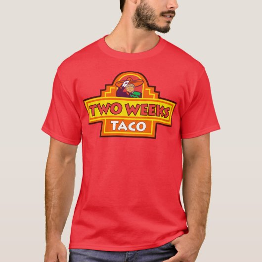 Twee weken TACO Trump altijd kippen uit T-shirt (Voorkant)