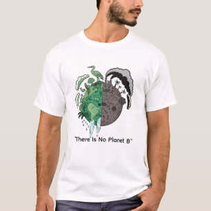 Twee Werelden Eco Aarde   Duurzaamheidsbewustzijn T-shirt