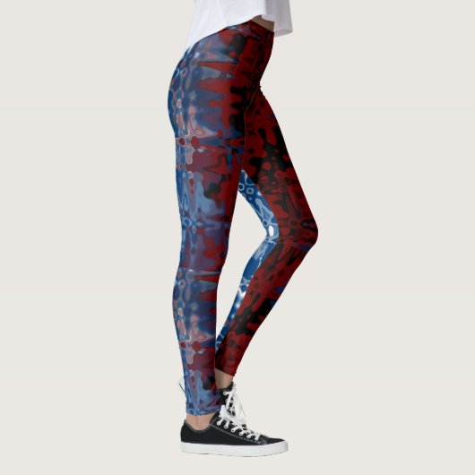 Twee werelden Leggings Abstracte Art Love Leggings (Rechts)