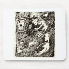 Twee werelden muismat